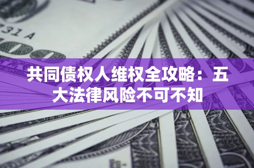 武汉共同债权人维权全攻略：五大法律风险不可不知