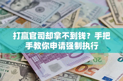 武汉打赢官司却拿不到钱？手把手教你申请强制执行