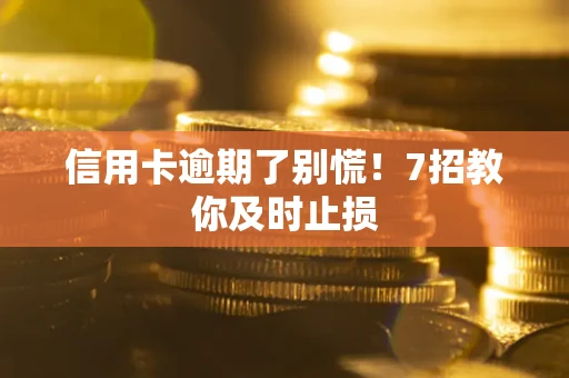 武汉信用卡逾期了别慌！7招教你及时止损
