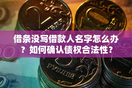 武汉借条没写借款人名字怎么办？如何确认债权合法性？