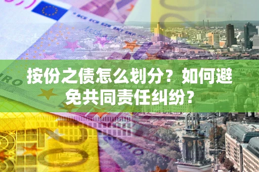 武汉按份之债怎么划分？如何避免共同责任纠纷？