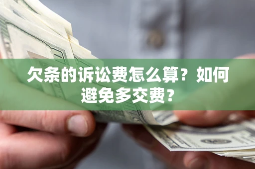 武汉欠条的诉讼费怎么算？如何避免多交费？