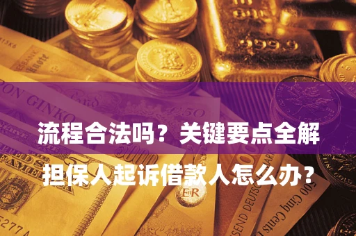 武汉

担保人起诉借款人怎么办？流程合法吗？关键要点全解析