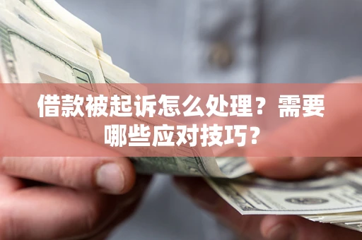 武汉借款被起诉怎么处理？需要哪些应对技巧？