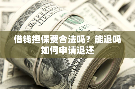 武汉借钱担保费合法吗？能退吗如何申请退还
