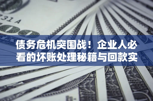 武汉债务危机突围战！企业人必看的坏账处理秘籍与回款实战指南