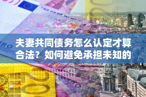 武汉夫妻共同债务怎么认定才算合法？如何避免承担未知的债务风险？