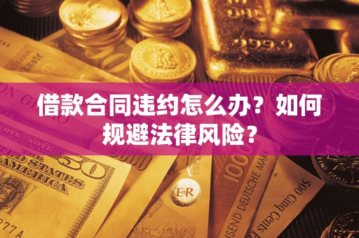 武汉借款合同违约怎么办？如何规避法律风险？