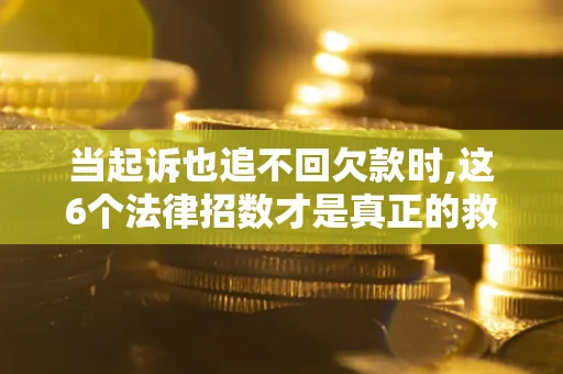 武汉当起诉也追不回欠款时,这6个法律招数才是真正的救命稻草